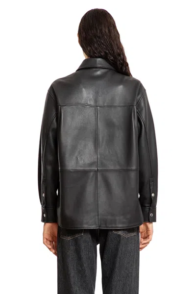 Sunflower Black Jacket With Classic Collar And Dropped Shoulders In Black