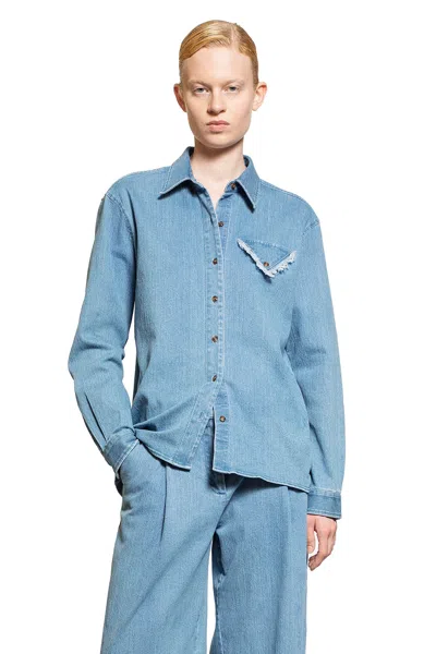 The Garment Woman Blue Shirts In Blue