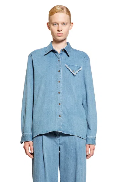 The Garment Woman Blue Shirts In Blue