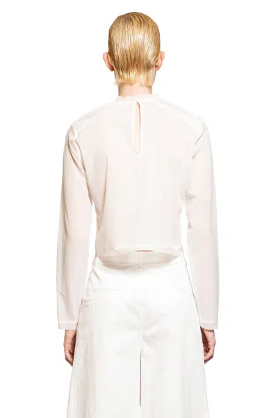 The Garment Blusa Con Spalla Saggia In White