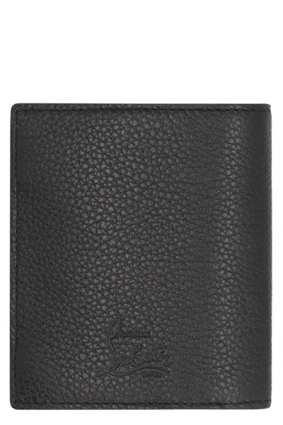 Shop Christian Louboutin M Paros Leather Wallet In Black