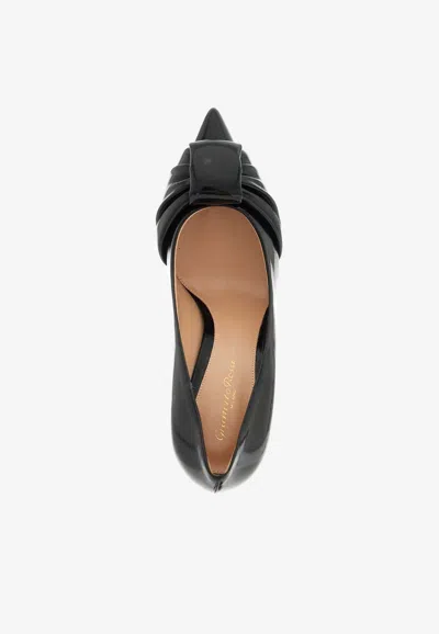 GIANVITO ROSSI 85 PATENT LEATHER PUMPS 