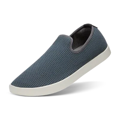 Allbirds Men's Tree Slip On Shoes In Stormy Grey/chasm Teal