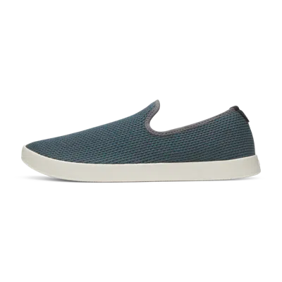 Allbirds Men's Tree Slip On Shoes In Stormy Grey/chasm Teal