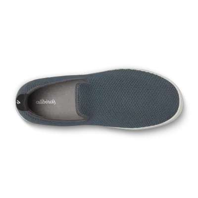 Allbirds Men's Tree Slip On Shoes In Stormy Grey/chasm Teal