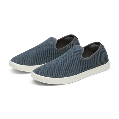 Allbirds Men's Tree Slip On Shoes In Stormy Grey/chasm Teal