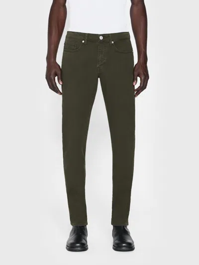Frame L'homme Slim Twill Jeans In Green