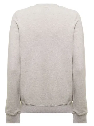 Apc Grey Tina Sweatshirt In Fleece Cotton With Logo Embroidery To The Chest In Grey