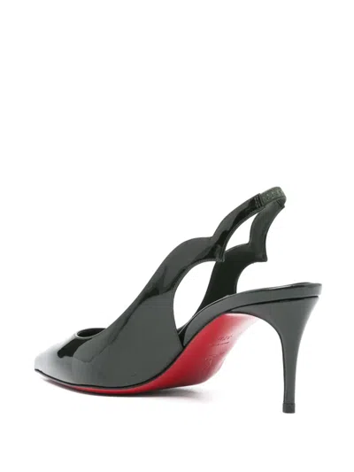 Shop Christian Louboutin Chic Slingback Pumps With Mid Heel In Green
