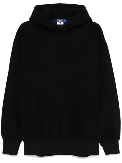 Junya Watanabe Felted Hoodie In Black