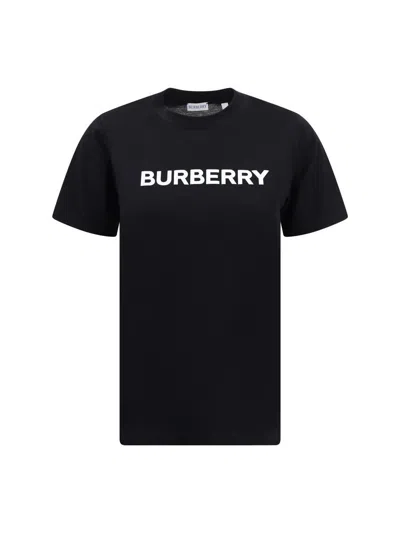 Shop Burberry T-shirts In Black