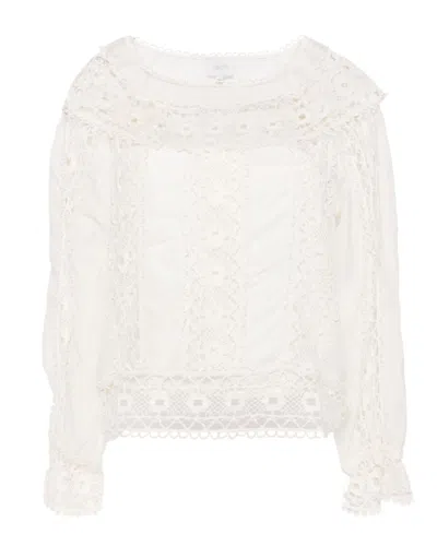 Johnny Was Danila Lace Blouse In White