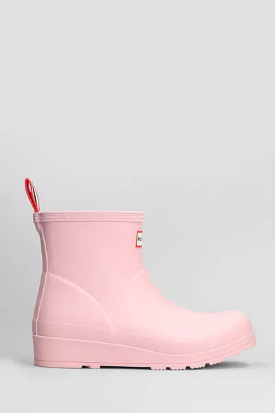 Hunter Ankle Boots In Pink