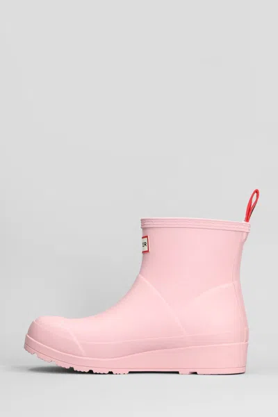 Hunter Ankle Boots In Pink