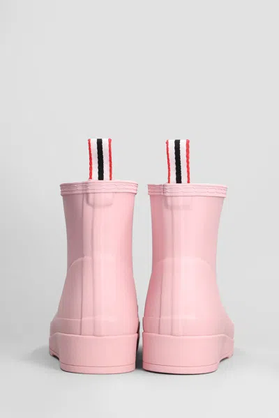 Hunter Ankle Boots In Pink