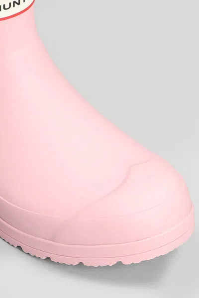 Hunter Ankle Boots In Pink