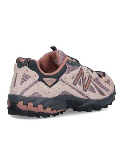 New Balance Low Top Sneakers With Mesh Upper And Rubber Sole In Beige