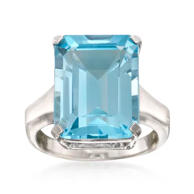 Ross-simons Blue Topaz Ring In Sterling Silver In Blue