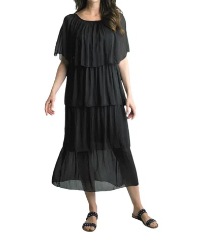 Tempo Paris All Night Long Dress In Black In Black