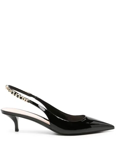 Shop Gucci Scarpe Con Tacco "signoria" With Back Strap In Black