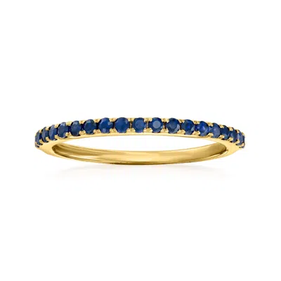 Rs Pure By Ross-simons Sapphire Ring In 14kt Yellow Gold In Blue