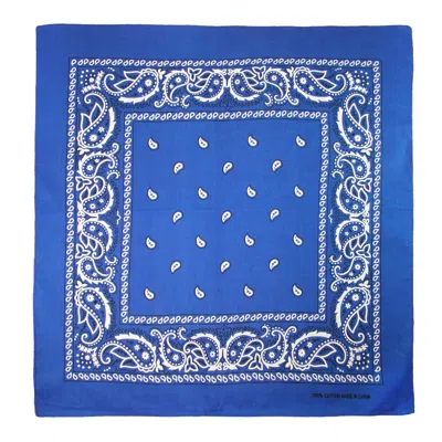 Ctm Cotton Paisley All-purpose Bandana In Blue