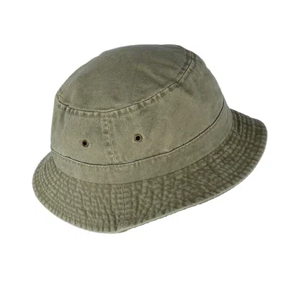 Ascentix Cotton Packable Bucket Hat In Green