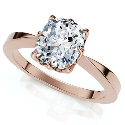 Pompeii3 1 1/2ct Cushion Solitaire Diamond Engagement Ring 14k Gold Lab Grown In Multi