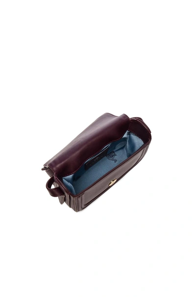 Shop Lanvin Mini Lala Bag In Aubergine