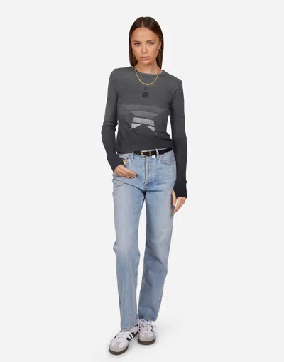 Lauren Moshi Mckinley Ombre Star In Jet Black Ombre