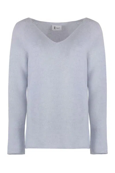 The (alphabet) The (knit) - Cashmere Blend Pullover In Blue