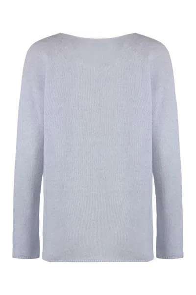 The (alphabet) The (knit) - Cashmere Blend Pullover In Blue