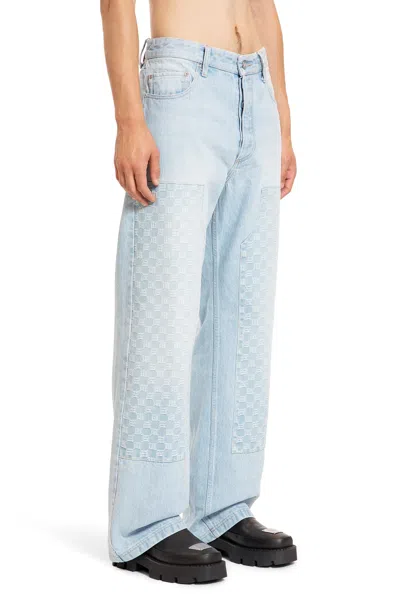 Misbhv Jeans Da Carpentiere Monogramma In Blue