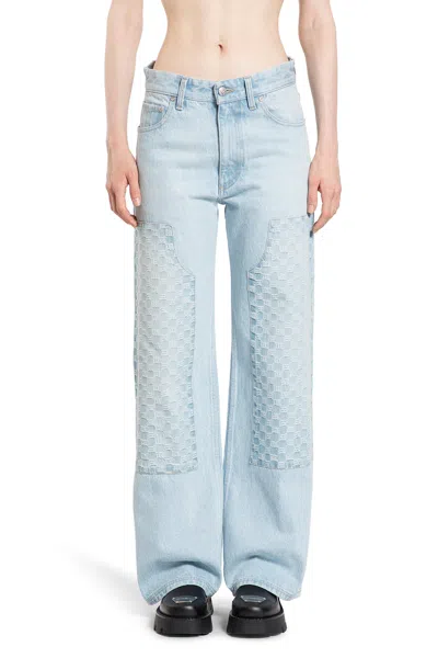 Misbhv Jeans Da Carpentiere Monogramma In Blue