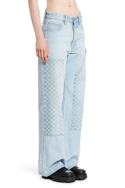Misbhv Jeans Da Carpentiere Monogramma In Blue