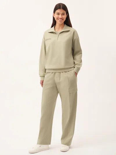 Pangaia Womens Dna Double Jersey Cargo Trousers In Neutral