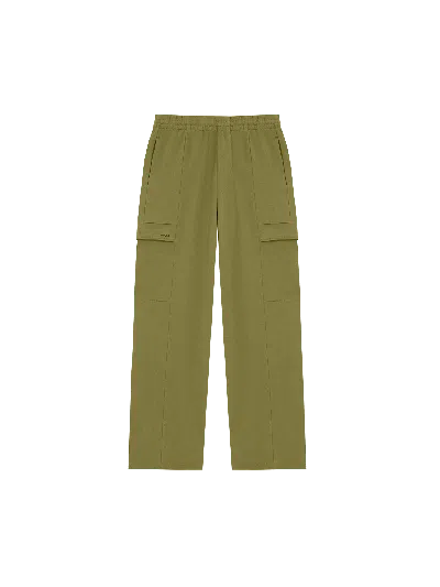 Pangaia Womens Dna Double Jersey Cargo Trousers In Green