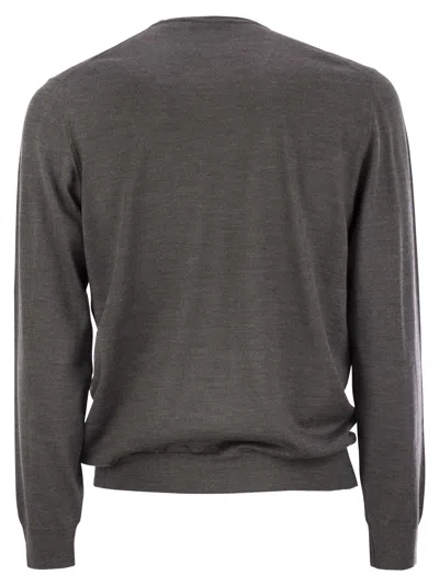 Fedeli Crew-neck Sweater In Virgin Wool