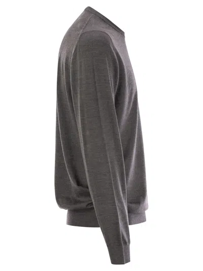 Fedeli Crew-neck Sweater In Virgin Wool