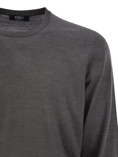 Fedeli Crew-neck Sweater In Virgin Wool