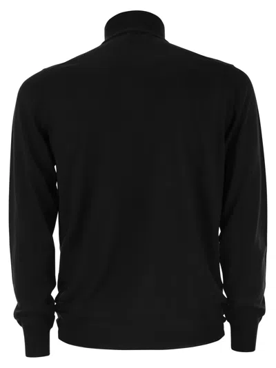 Fedeli Favonio - Virgin Wool Sweater With Full Zipper