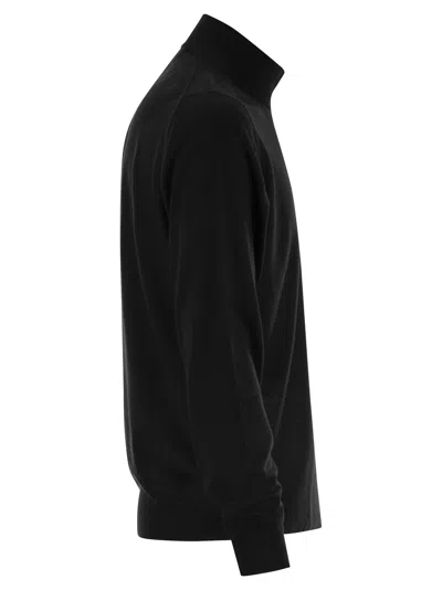 Fedeli Favonio - Virgin Wool Sweater With Full Zipper