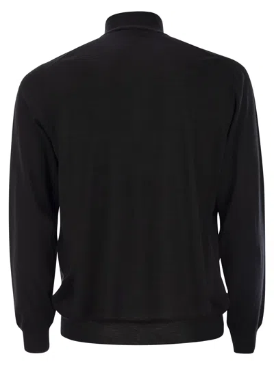Fedeli Favonio - Virgin Wool Sweater With Full Zipper