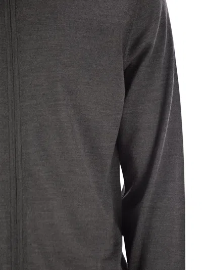 Fedeli Favonio - Virgin Wool Sweater With Full Zipper