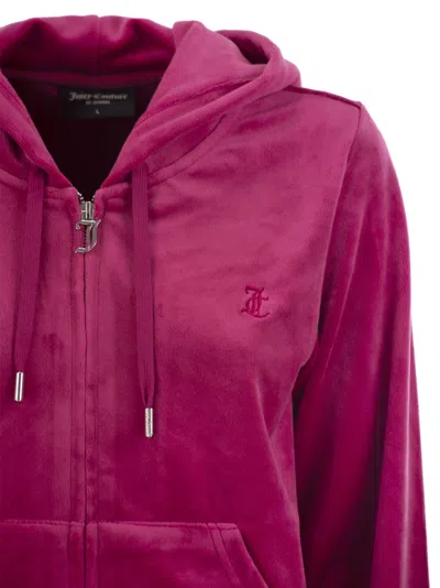 Juicy Couture Cotton Velvet Hoodie