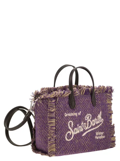 Mc2 Saint Barth Mini Vanity Bag With Bangs And Embroidered Logo
