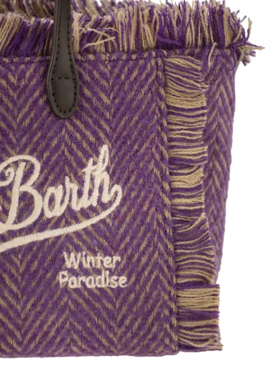 Mc2 Saint Barth Mini Vanity Bag With Bangs And Embroidered Logo