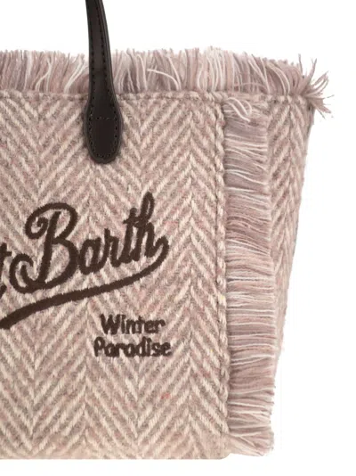 Mc2 Saint Barth Mini Vanity Bag With Bangs And Embroidered Logo
