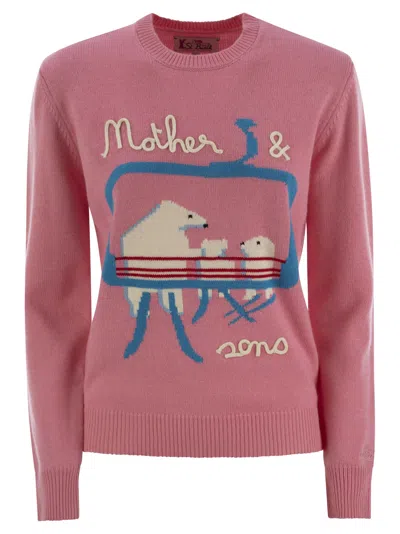 Mc2 Saint Barth Wool-blend Jumper With Embroidery