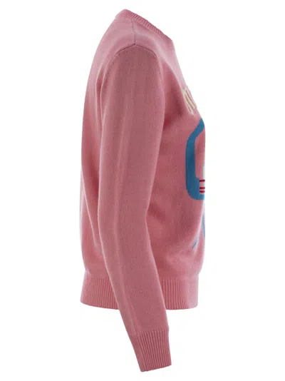 Mc2 Saint Barth Wool-blend Jumper With Embroidery